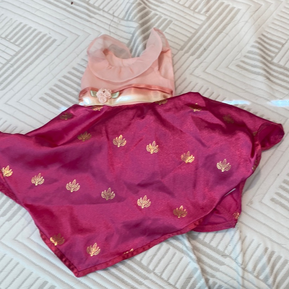 floral, American girl doll dress.